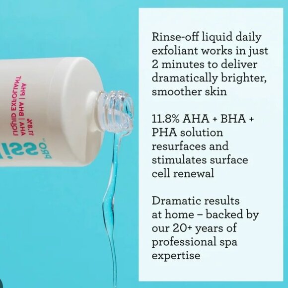 Bliss Pro 11.8% AHA, BHA, PHA Liquid Exfoliant 4 fl oz. NEW WITH BOX - Picture 2 of 9